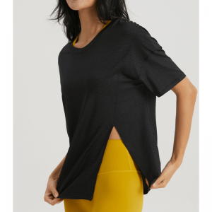 Сплит o Врат плътно цвят йога тениски