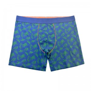 Модна пълна печатна обикновена цветна бельо Мъже на коледните боксери Персонализирайте удобното меко мъже бельо